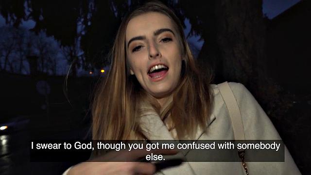 Picked up petite 21yo in pantyhose POV cockriding