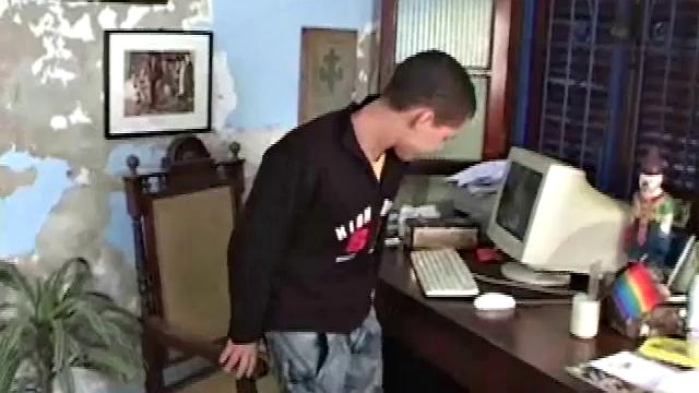 These two young and hung Latinos can't resist and soon lips are wrapped around big fat Latin cock. The boys move to a more comfortable spot and fuck.