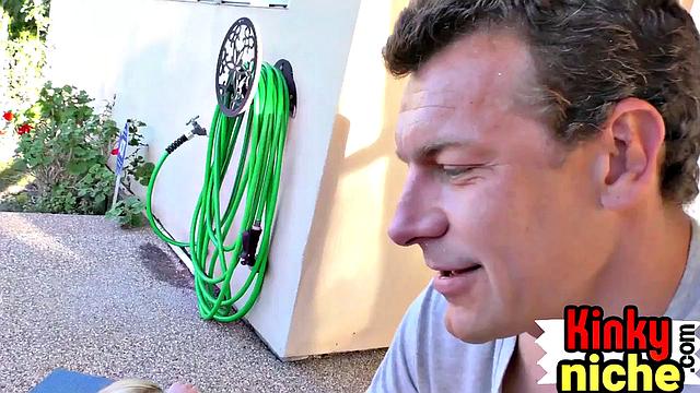 Fitness babe banged by trainer