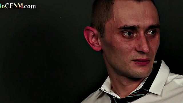 CFNM college babes suck classmate's cock till cumshot