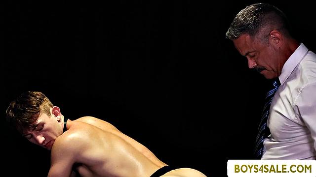 My master stretched tight asshole by fucking