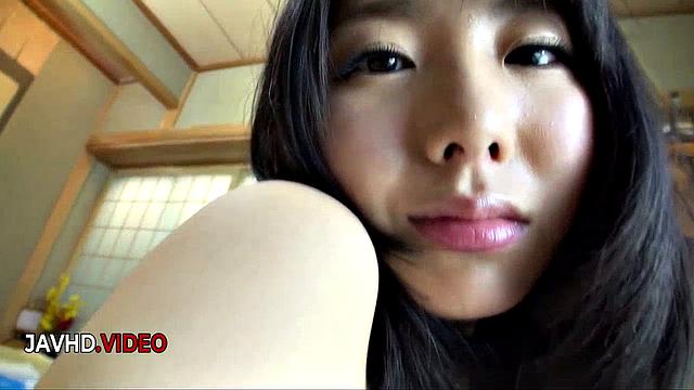 Passionate Asian goddess Ayumu Ishihara delivers Japanese blowjob bliss.
