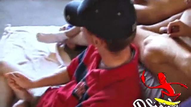 Three Boys Sucking Cock