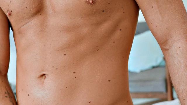 Eager guy masturbating in solo session