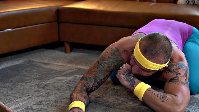 Yoga Black stud rimmed and barebacked by white top