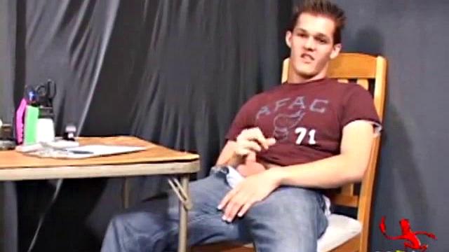 Nick Jarett strips naked and works up a boner. Then he demonstrates self-sucking talents, before a helping hand strokes his cock and uses sex toys on his ass. After edging Nick a few times, he squirts out a nice cum load.