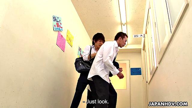 Satsuki Kirioka gets three cocks in her pussy