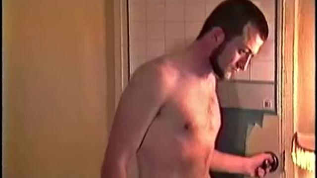 Joe goes everywhere on a pedal bike, which includes his job as a delivery man. As a result, he's built up some great leg and butt muscles, which he makes good use of when fucking some ass.