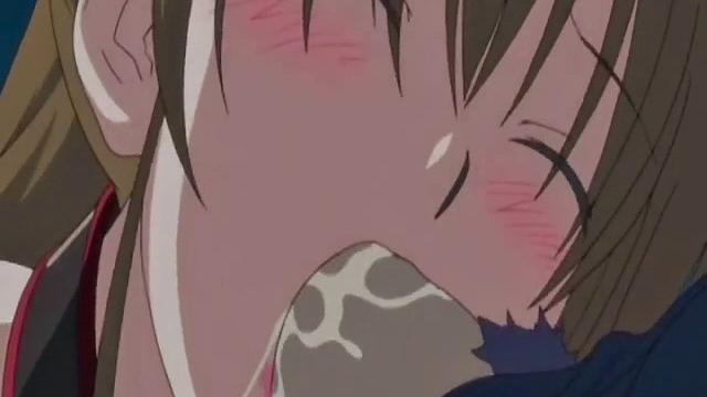 Аниме-рабыня на поводке орет от дикого траха на природе