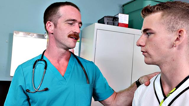 FamilyCreep - Doctor Stepdad Helps Stepson's Dick By Getting Fucked Good