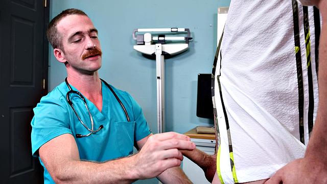 FamilyCreep - Doctor Stepdad Helps Stepson's Dick By Getting Fucked Good