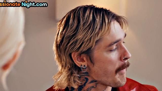 Stunning PAWG pussypounded in 3some before receiving facial