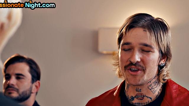 Stunning PAWG pussypounded in 3some before receiving facial