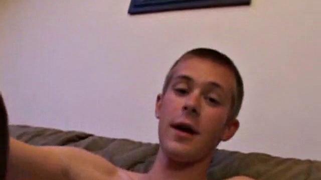 Tommy Nolan and Gunner Raines chill on the sofa, while watching some porn. After stripping off the clothes, Tommy sucks on Gunner's dick, and then Gunner returns the favor.