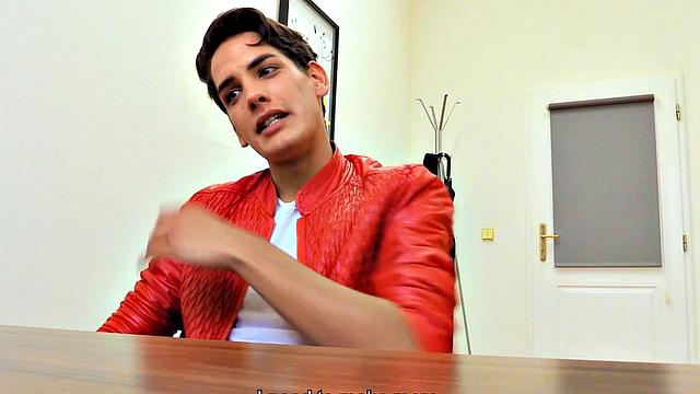 Skinny twink fucked in ass for cash after blowjob