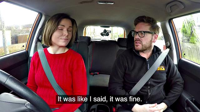 MILF fucked in the car by her driving instructor