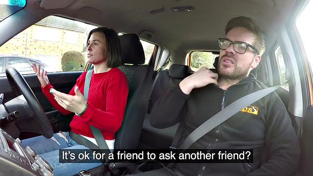 MILF fucked in the car by her driving instructor