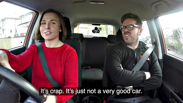 MILF fucked in the car by her driving instructor