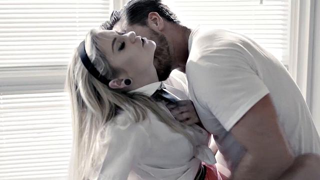 PURE TABOO Overly Religious Teen Chloe Foster Offers Her Virgin Ass To Neighbor Stranger