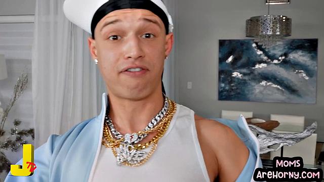 Busty MILF cockriding stepson