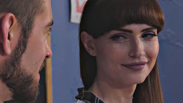 Small boob brunette ts in stockings bred in school duo