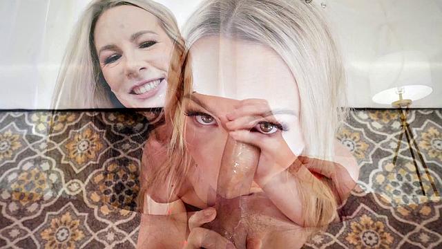 Throated - ROCKIN BLONDE Gives A Sloppy Blowjob And Gets FACE FUCKED