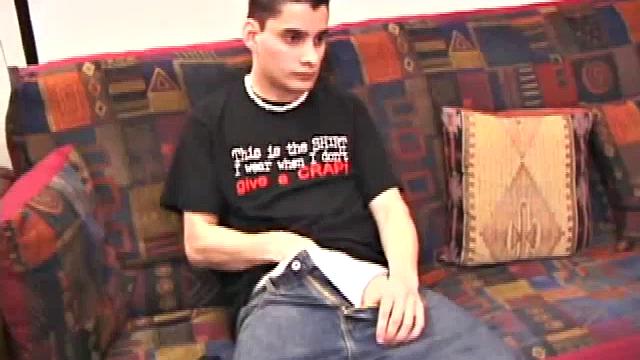 Travis Martinez strokes his cock solo