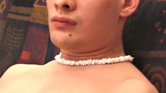 Travis Martinez strokes his cock solo