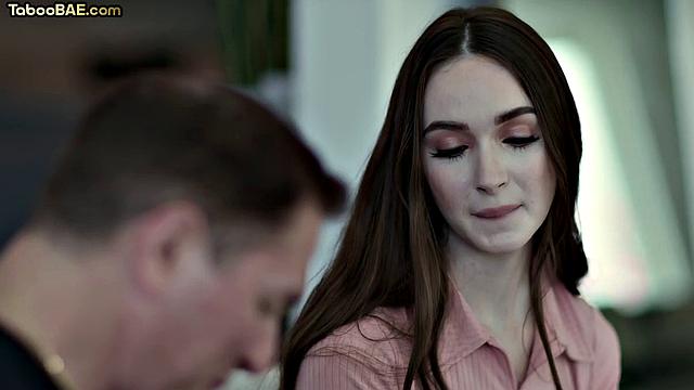 Taboo babe doggystyled by stepdad