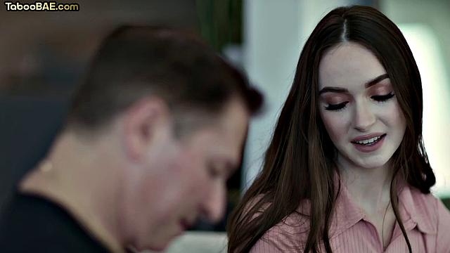 Taboo babe doggystyled by stepdad