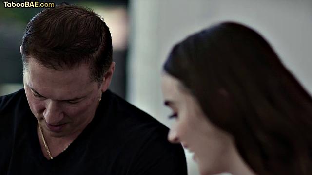 Taboo babe doggystyled by stepdad