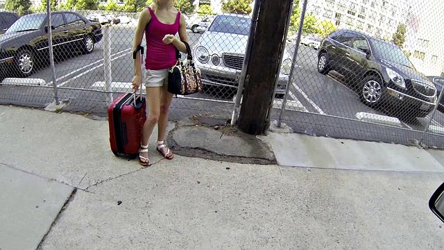 Tiny Hitchhiker Gets Pounded