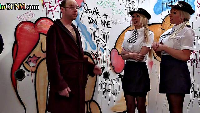 CFNM officers at gloryhole