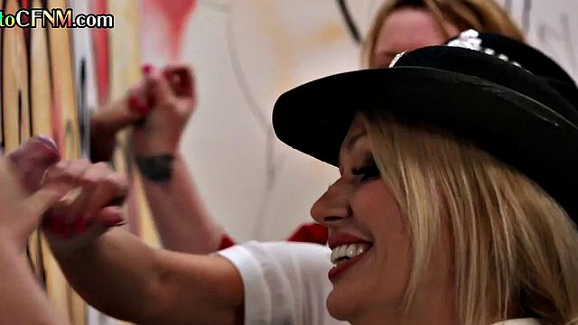 CFNM officers at gloryhole