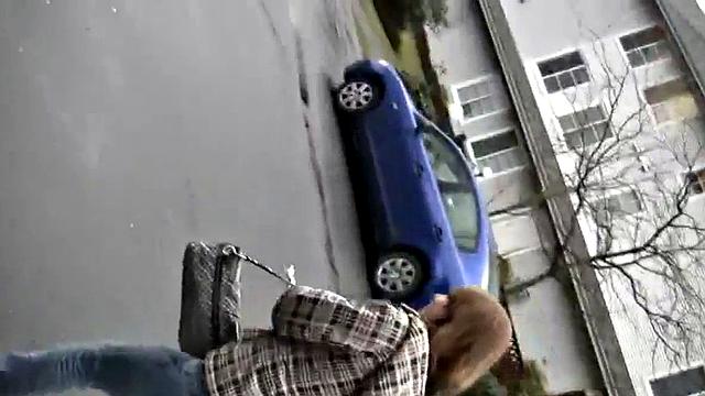 Naughty public teen sucks off dick