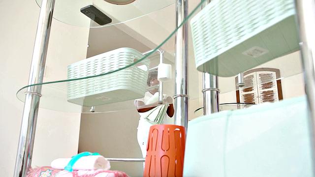 NURU MASSAGE - Ebony Masseuse Gets Fucked Hard By Client Who Caught Her Masturbating