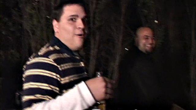 Coed party teen rides in reverse cowgirl