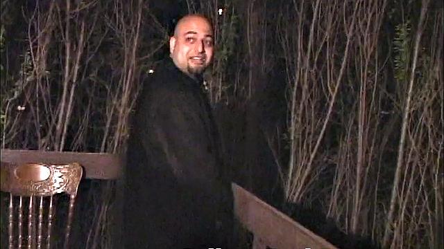 Coed party teen rides in reverse cowgirl