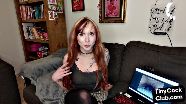 SPH solo tattooed babe talks dirty and humiliates subs