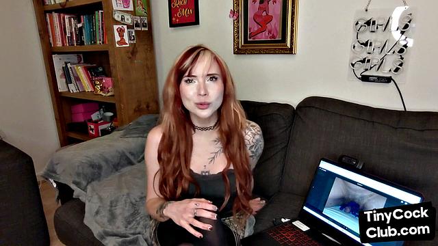 SPH solo tattooed babe talks dirty and humiliates subs