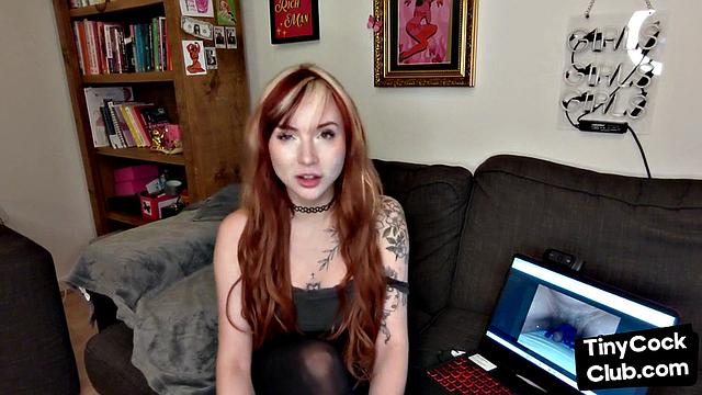 SPH solo tattooed babe talks dirty and humiliates subs