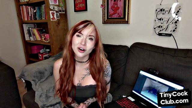SPH solo tattooed babe talks dirty and humiliates subs