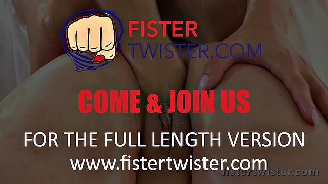Fistertwister - Monster sized dildo gets ready for fist fuck
