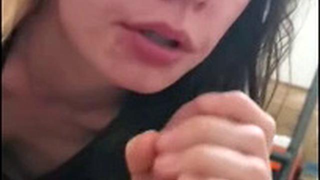 Hot blonde deepthroat