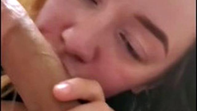 Hot blonde deepthroat