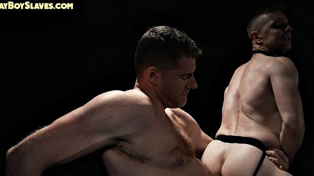 Dom gaydaddy fucks jockstrap ass of skinny twink