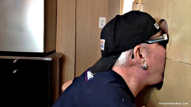 Married Man Takes Gloryhole Ass