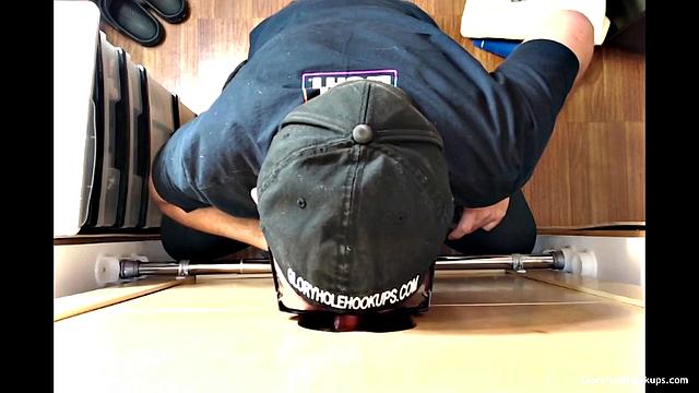 Married Man Takes Gloryhole Ass