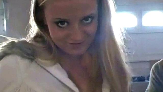 Hot teen Andi smoking in the loo on the sly