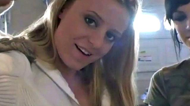 Hot teen Andi smoking in the loo on the sly